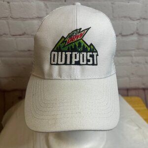 Mtn Dew Outpost Snapback Trucker Hat Cap VERY Rare